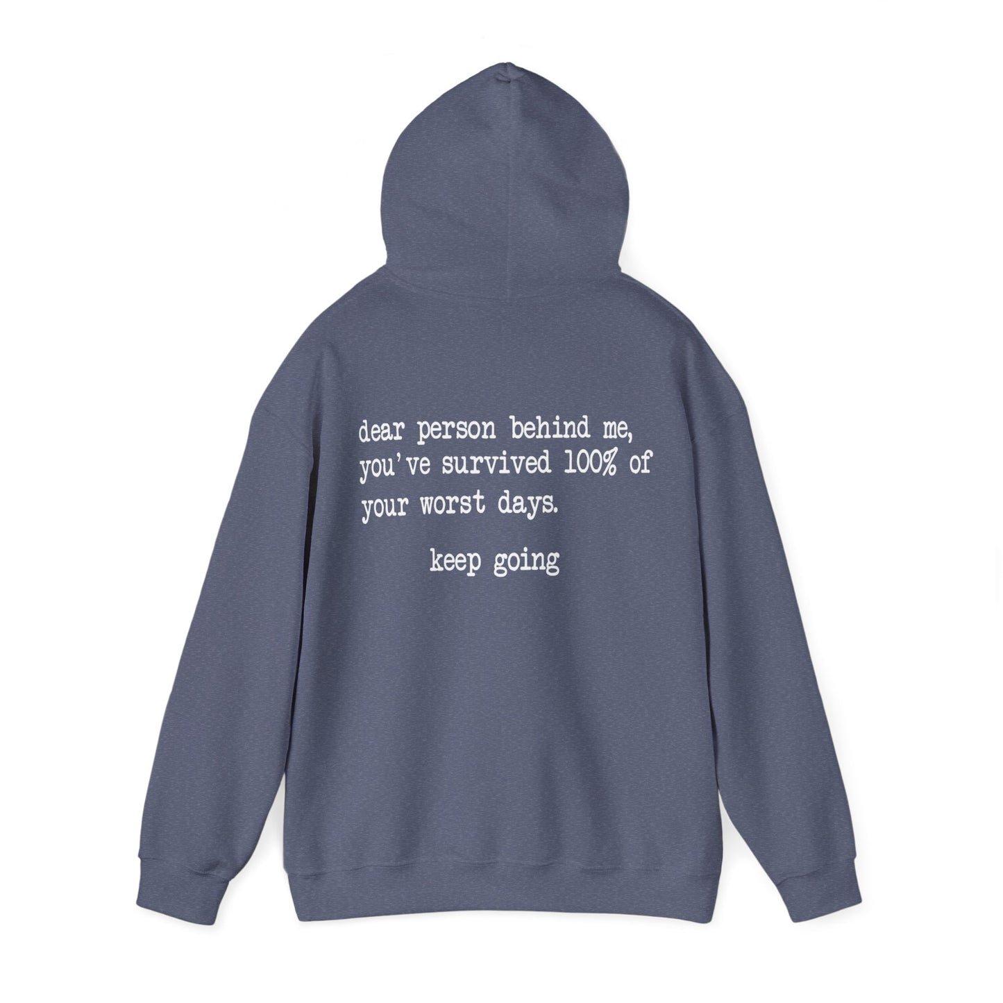 Unisex You Matter Hooded Sweatshirt. Front and Back design