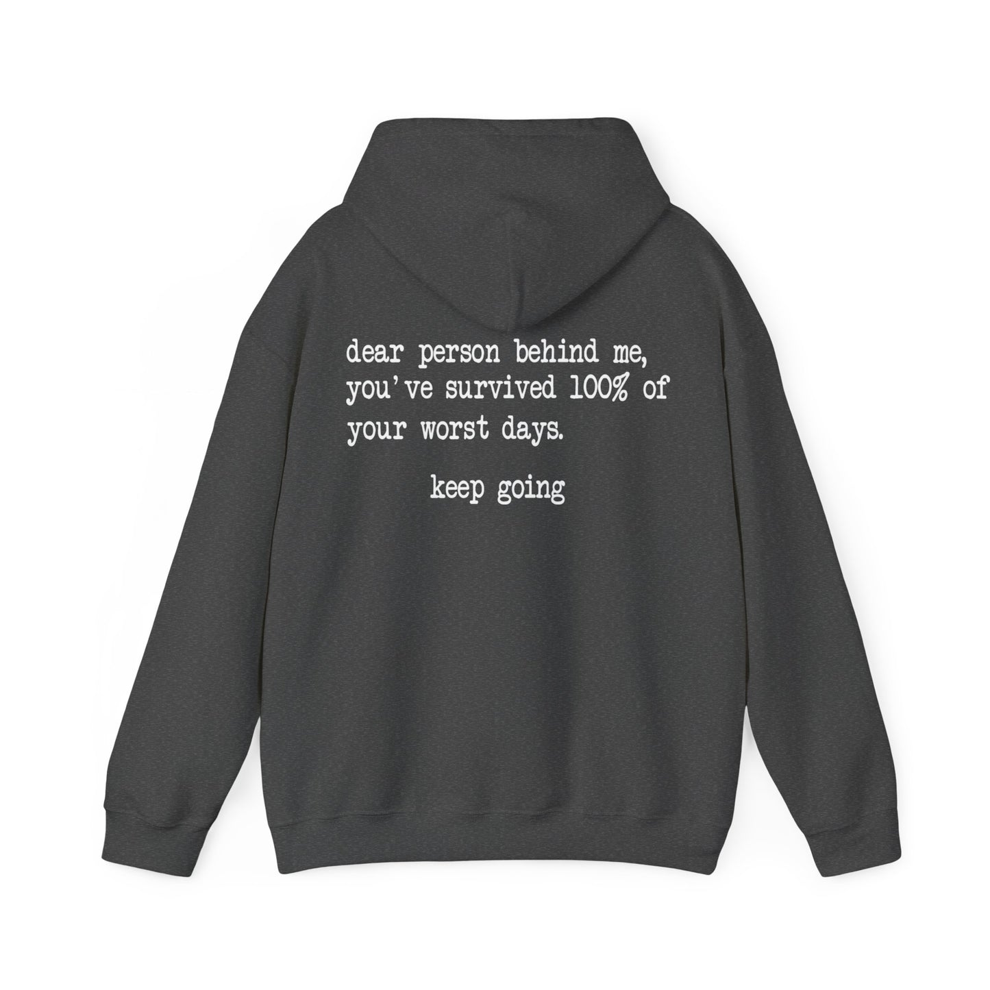 Unisex You Matter Hooded Sweatshirt. Front and Back design