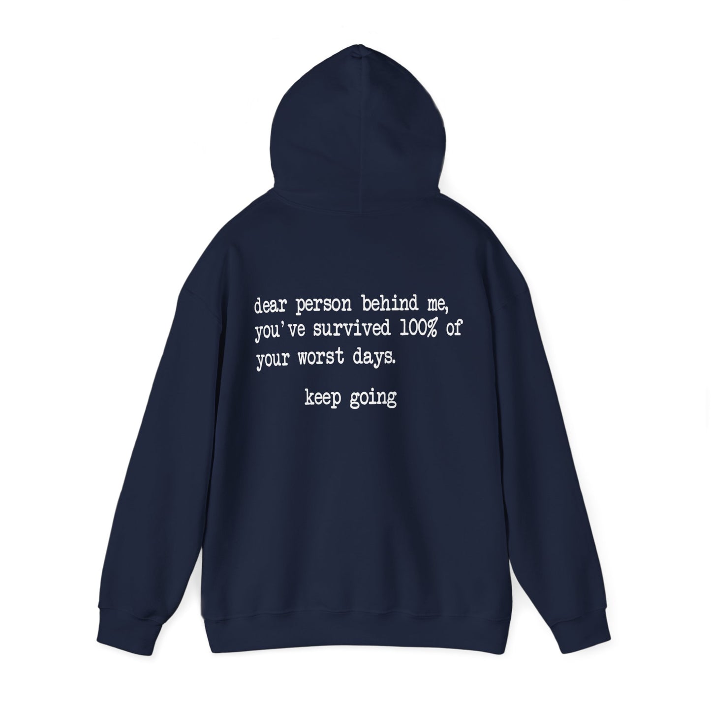 Unisex You Matter Hooded Sweatshirt. Front and Back design