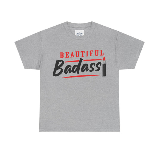 Women's Beautiful Tee Black & Red Lettering